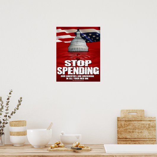 Stop uitgaven (16x20) poster (Keuken)