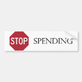 Stop uitgaven bumpersticker (Voorkant)