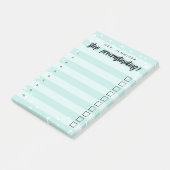 Stop uitstellen - Mint - Selectievakje om te doen Post-it® Notes (Schuin)