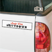 Stop Uitzettings Politiek Protest Aangepaste Tekst Bumpersticker (Op Truck)