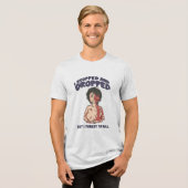 Stop, val en rol niet vergeten Tri-Blend shirt (Voorkant volledig)