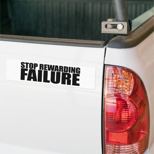 STOP VAN MISLUKKING VAN BEWUSTMAKING BUMPERSTICKER (Op Truck)