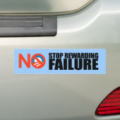 STOP VAN MISLUKKING VAN BEWUSTMAKING BUMPERSTICKER (Op auto)