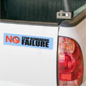 STOP VAN MISLUKKING VAN BEWUSTMAKING BUMPERSTICKER (Op Truck)