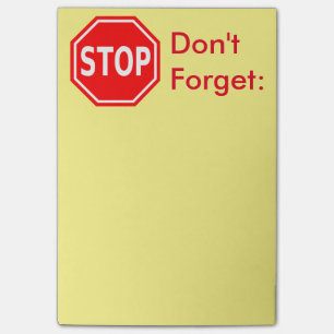 Stop, vergeet herinneringsnotities niet post-it® notes