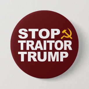 "Stop verrader Trump" Pin Ronde Button 7,6 Cm