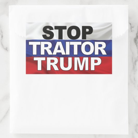 Stop verrader Trump Sticker (Tas)