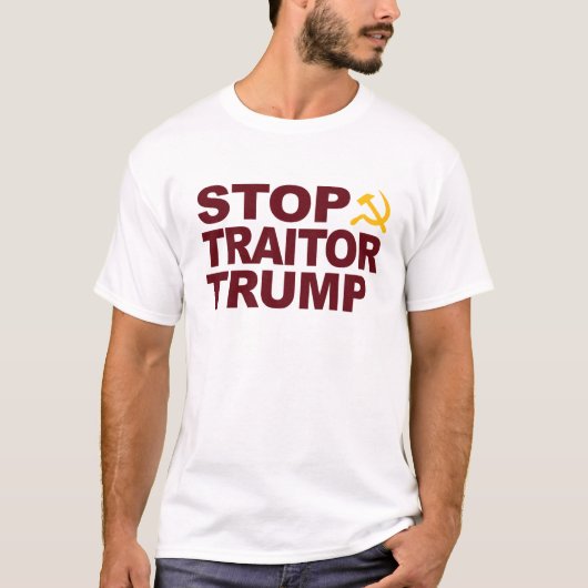 Stop verrader Trump T-shirt (Voorkant)
