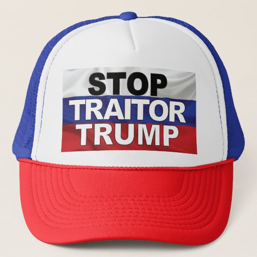 Stop Verrader Trump Trucker Hat Pet (Voorkant)