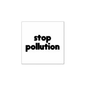 Stop vervuiling: duurzaam leven, geen afval rubberstempel (Afrduk)