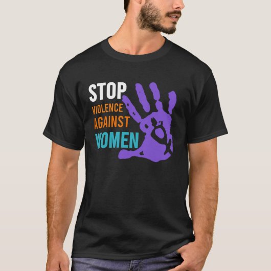 Stop Violence Against Women s T-shirt (Voorkant)