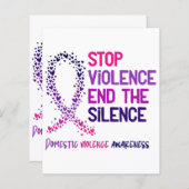 Stop Violence and the Silence Domestic Violence Aw (Voorkant / Achterkant)