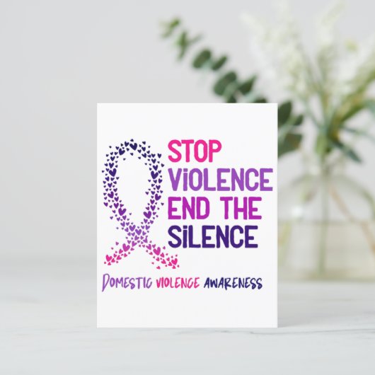 Stop Violence and the Silence Domestic Violence Aw (Staand voorkant)