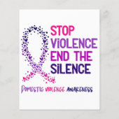 Stop Violence and the Silence Domestic Violence Aw (Achterkant)