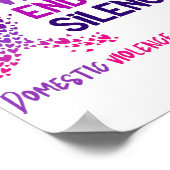 Stop Violence and the Silence Domestic Violence Aw Poster (Hoek)