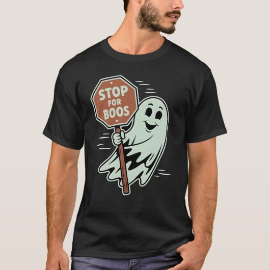 Stop voor boeken Halloween Ghost Trunk of Treat T-shirt (Voorkant)