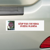 Stop voor Bumpersticker kippen (Op auto)