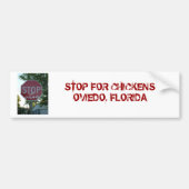 Stop voor Bumpersticker kippen (Voorkant)
