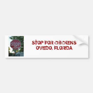 Stop voor Bumpersticker kippen