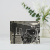 Stop voor een spelletje, een paardenpaard bij stop briefkaart (Staand voorkant)