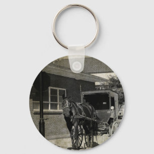 Stop voor een spelletje, een paardenpaard bij stop sleutelhanger