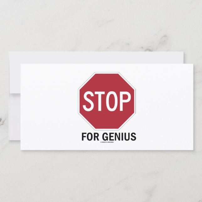 Stop Voor Genie (Stopbord) (Voorkant)