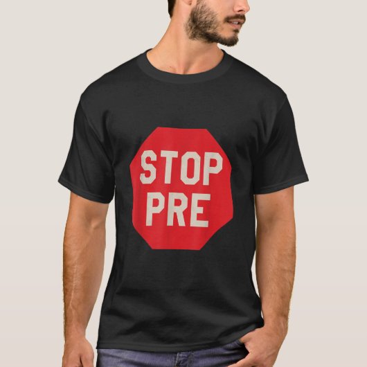  stop voor marathon met langen t-shirt (Voorkant)