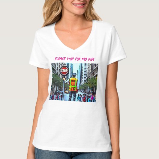 Stop voor mijn Kinderen T-shirt (Voorkant)