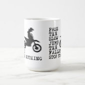 Stop voor niets Dirt Bike Motocross Mok (Center)