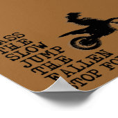 Stop voor niets vuile Poster van de Bike Motocross (Hoek)