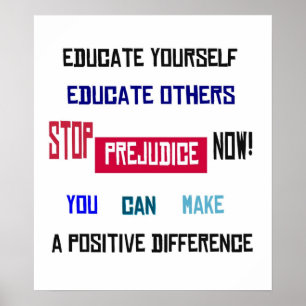 Stop vooroordeel nu! Poster
