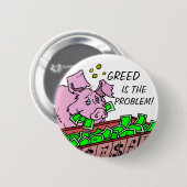 STOP WALL STREET GREET RONDE BUTTON 5,7 CM (Voorkant /achterkant)