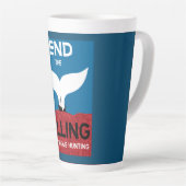 Stop walvisjacht | Bescherming van de zeescheepvaa Latte Mok (Rechterhoek)