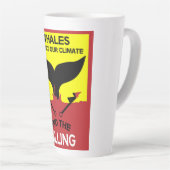 Stop walvisjacht | Bescherming van de zeescheepvaa Latte Mok (Rechterhoek)