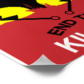 Stop walvisjacht | Bescherming van de zeescheepvaa Poster (Hoek)