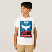 Stop walvisjacht | Bescherming van de zeescheepvaa T-shirt (Voorkant volledig)