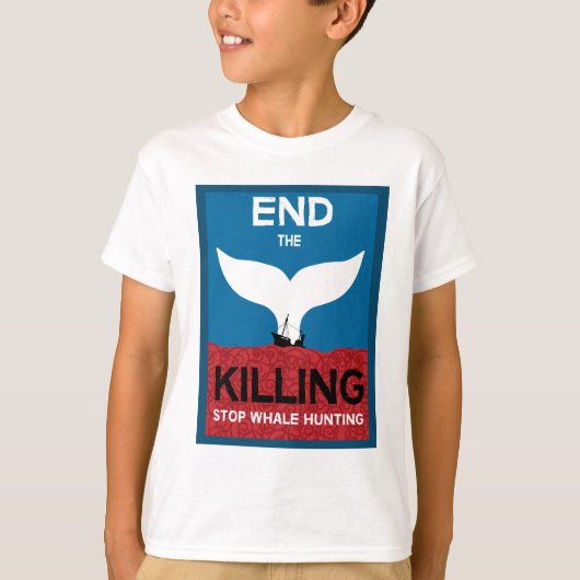Stop walvisjacht | Bescherming van de zeescheepvaa T-shirt (Voorkant)