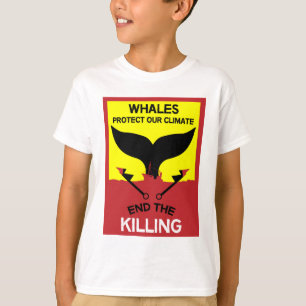 Stop walvisjacht Bescherming van de zeescheepvaa T-shirt