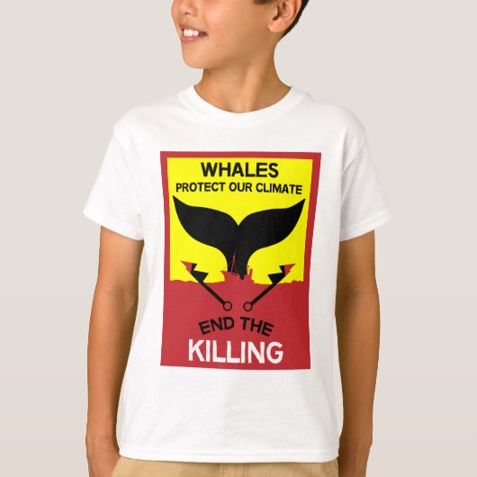 Stop walvisjacht | Bescherming van de zeescheepvaa T-shirt (Voorkant)