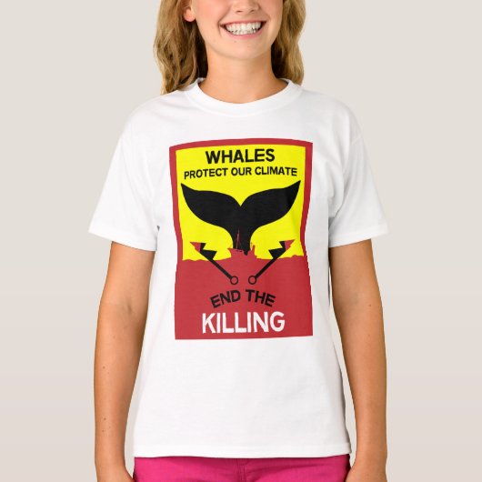 Stop walvisjacht | Bescherming van de zeescheepvaa T-shirt (Voorkant)
