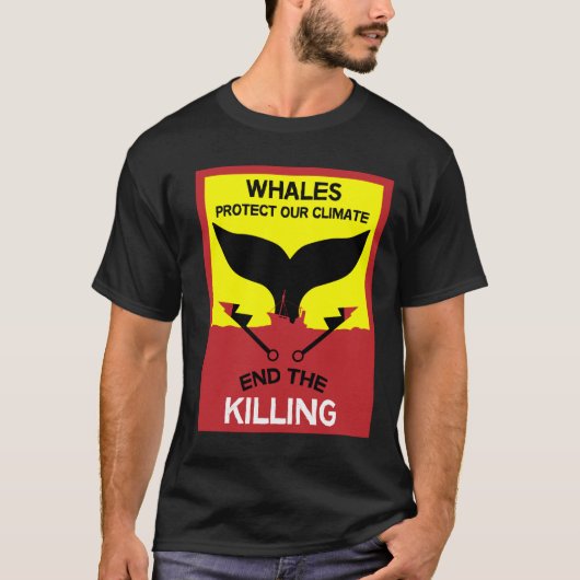 Stop walvisjacht | Bescherming van de zeescheepvaa T-shirt (Voorkant)