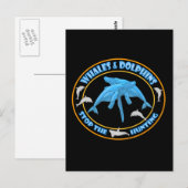 Stop walvisjacht briefkaart (Voorkant / Achterkant)