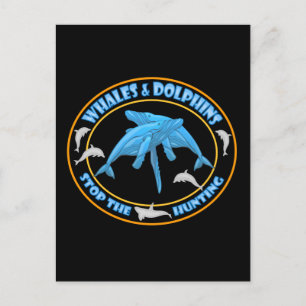 Stop walvisjacht briefkaart