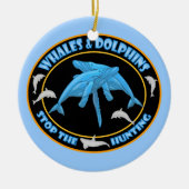 Stop walvisjacht keramisch ornament (Voorkant)