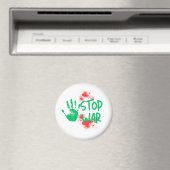 Stop War – Bold Handprint Anti-War Graphic Design Magneet (Insitu (Vaatwasser))