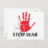STOP WAR BRIEFKAART (Voorkant / Achterkant)
