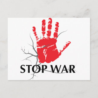 STOP WAR BRIEFKAART
