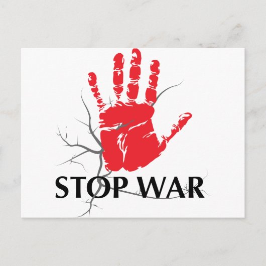 STOP WAR BRIEFKAART (Voorkant)