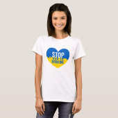 Stop War in Ukraine T-Shirt (Voorkant volledig)