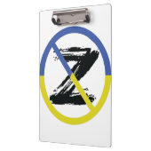 Stop war in Ukraine Throw Pillow Klembord (Links)